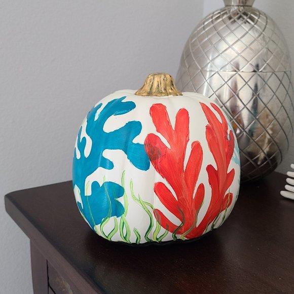 Underwater Scene, Coral, Starfish Pumpkin - Picture 2 of 5